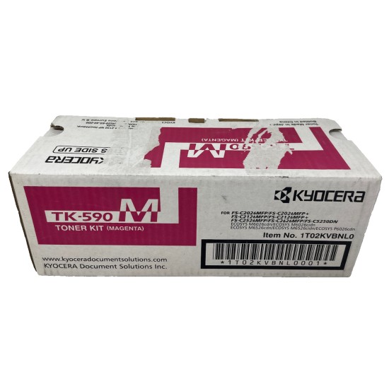 KYOCERA TK-590M 1T02KVBNL0 TONER ORIGINALE MAGENTA FS-C5250DN/ECOSYS P6021cdn [C BOX]