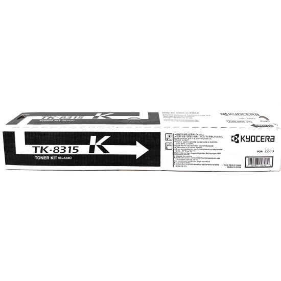KYOCERA TK-8315K 1T02MV0NL0 TONER ORIGINALE NERO TASKALFA 2550ci [A BOX]