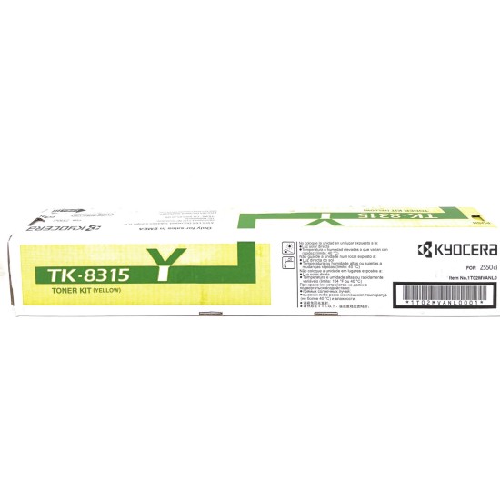 KYOCERA TK-8315Y 1T02MVANL0 TONER ORIGINALE GIALLO TASKALFA 2550ci [A BOX]