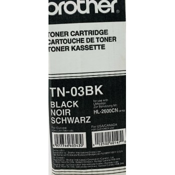 BROTHER TN-03BK TONER ORIGINALE NERO PER BROTHER HL 2600CN/HL-2600CN [A BOX]
