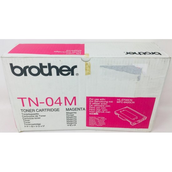 BROTHER TN-04M TONER ORIGINALE MAGENTA PER BROTHER HL 2700CN/MFC 9420CN BROTHER TN-04M TONER ORIGINALE MAGENTA PER BROTHER HL 2700CN/MFC 9420CN