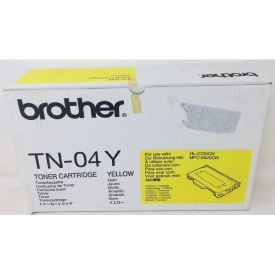 BROTHER TN-04Y TONER ORIGINALE GIALLO PER BROTHER HL 2700CN/MFC 9420CN [A BOX]