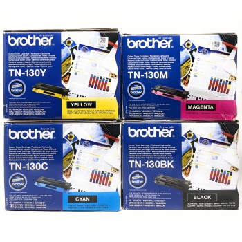 BROTHER TN-130 NERO CIANO MAGENTA GIALLO HL-4040C/HL-4070DW/MFC-9440CN [4 TONER]