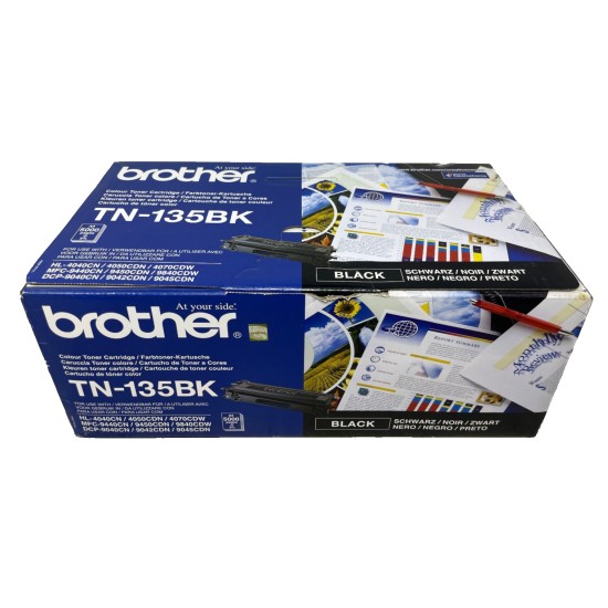 BROTHER TN-135BK TONER ORIGINALE NERO HL-4040CN/HL-4070DW/MFC-9440CN/DCP-9045CN BROTHER TN-135BK TONER ORIGINALE NERO HL-4040CN/HL-4070DW/MFC-9440CN/DCP-9045CN