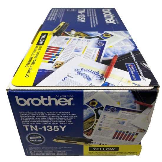 BROTHER TN-135Y TONER ORIGINALE GIALLO HL 4040CN/HL-4070DW/MFC-9440CN [A BOX]