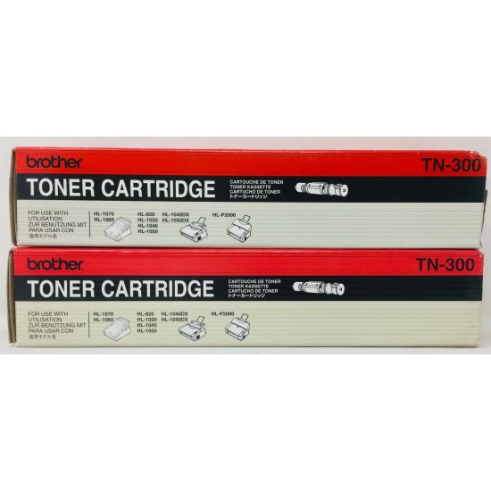 BROTHER TN-300 TONER ORIGINALE HL-820/HL-1020/HL-1040/HL-1050/HL-1060 (X 2 PZ)
