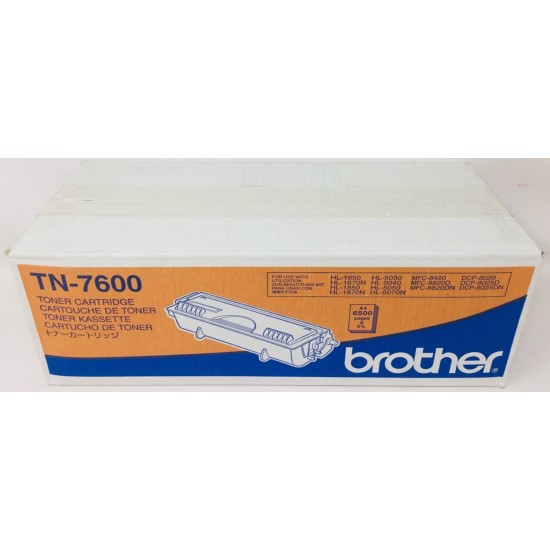 BROTHER TN-7600 TONER ORIGINALE HL-1650/HL-5040/HL-5050/DCP-8020/MFC-8420/8820D BROTHER TN-7600 TONER ORIGINALE HL-1650/HL-5040/HL-5050/DCP-8020/MFC-8420/8820D