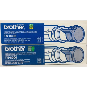BROTHER TN-8000 TONER ORIGINALE FAX 8070P/FAX 2850/MFC-9160/MFC-9180 (X 2 PZ) BROTHER TN-8000 TONER ORIGINALE FAX 8070P/FAX 2850/MFC-9160/MFC-9180 (X 2 PZ)