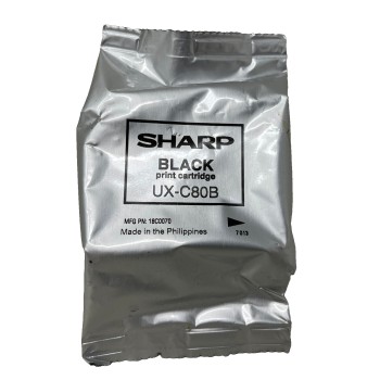 SHARP UX-C80B CARTUCCIA ORIGINALE NERO PER UX-B800/UX-B800SE [A BOX]