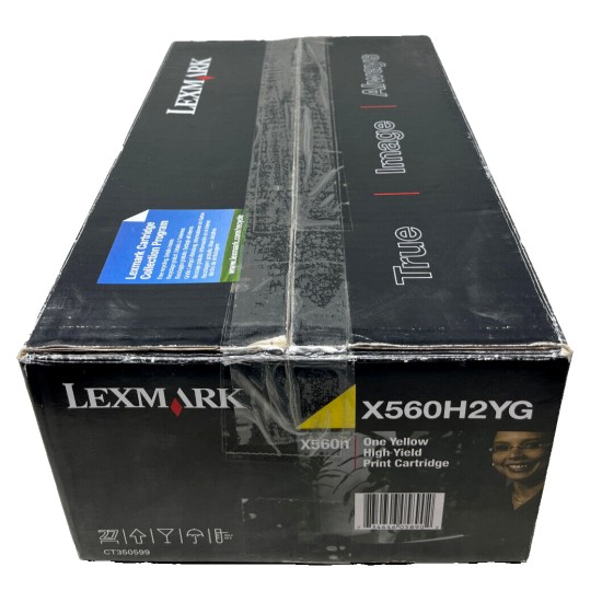 LEXMARK X560H2YG TONER ORIGINALE GIALLO PER X560dn / X560n 10K [OPEN BOX]