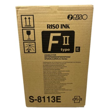 RISOGRAPH S-8113E INCHIOSTRO ORIGINALE NERO S-F-TYPE/Z-TYPE/EZ-TYPE 1.000ML X 2